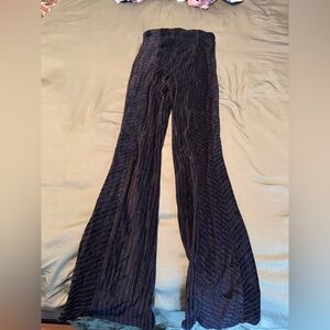 Penny Pull-On Velvet Flared Pants